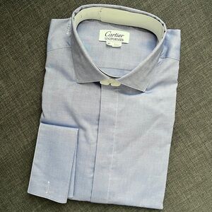 Cartier Uniforms Men's Light Blue Dress Shirt